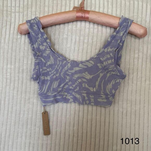 SKIMS Summer Mesh Scoop Neck Bralette Lilac Swirl Size Small New With Tags - Picture 1 of 8